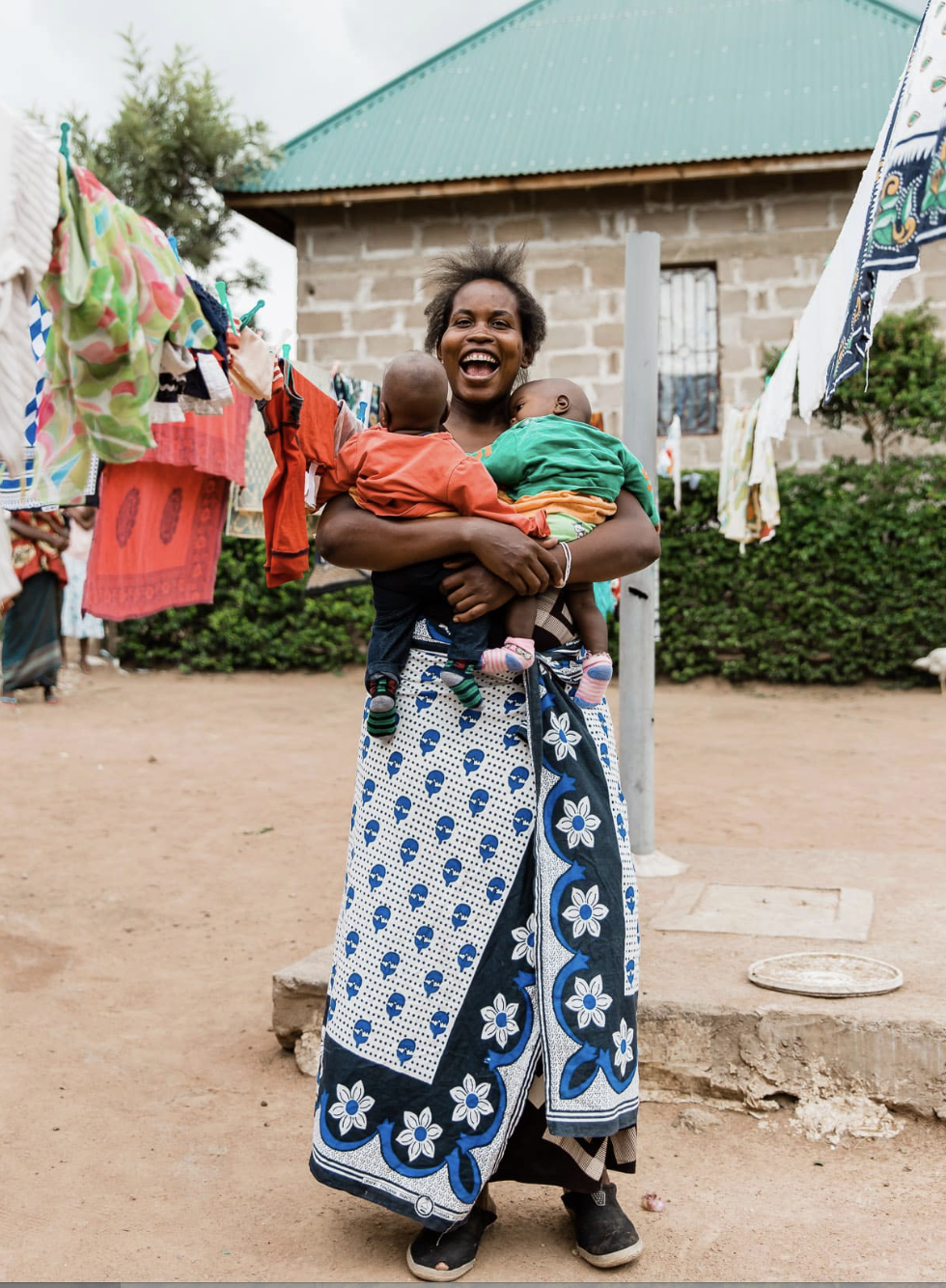A mother with her children supported by Forever Projects
